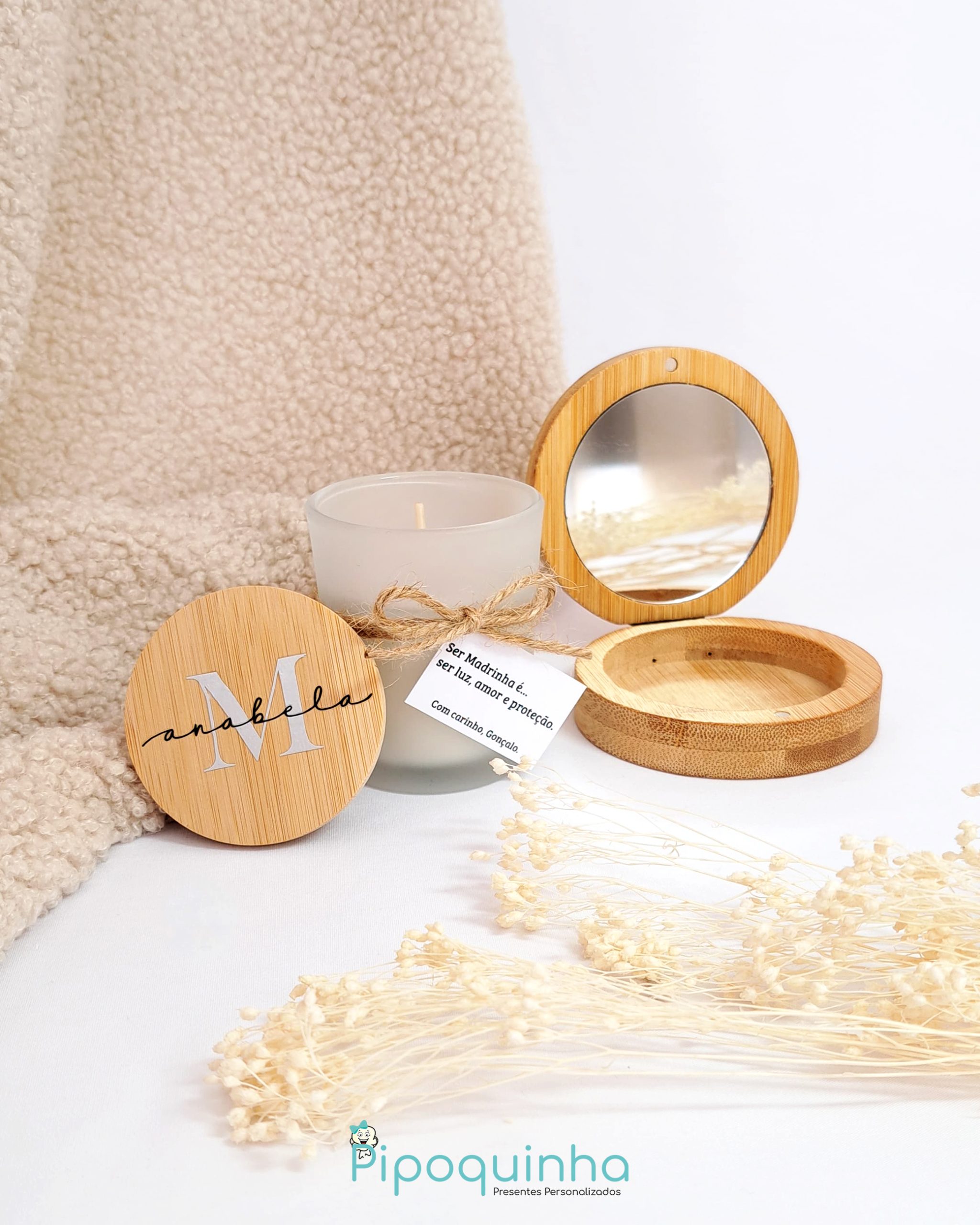 Conjunto Vela + Porta-Jóias Madrinha